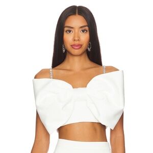 NADINE MERABI Structured Bow Top